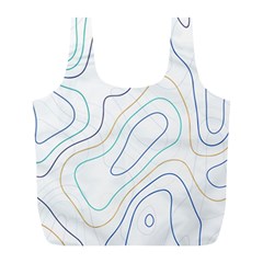 Abstract Colorful Topographic Map Design Vector Full Print Recycle Bag (l) by Amaryn4rt