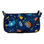 Seamless Pattern Vector Submarine With Sea Animals Cartoon Shoulder Clutch Bag Front