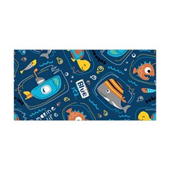 Seamless Pattern Vector Submarine With Sea Animals Cartoon Yoga Headband by Amaryn4rt