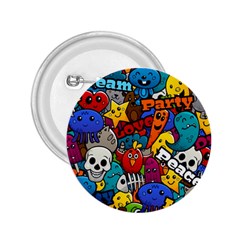 Graffiti Characters Seamless Pattern 2 25  Buttons by Amaryn4rt