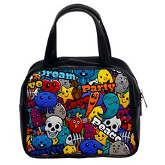 Graffiti Characters Seamless Pattern Classic Handbag (two Sides)