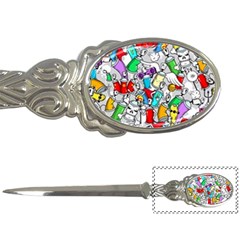 Graffit Characters Seamless Pattern Art Letter Opener by Amaryn4rt