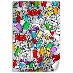 Graffit Characters Seamless Pattern Art Canvas 20  X 30  by Amaryn4rt