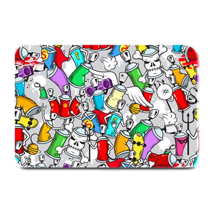 Graffit Characters Seamless Pattern Art Plate Mats