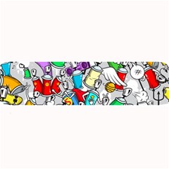 Graffit Characters Seamless Pattern Art Large Bar Mats by Amaryn4rt