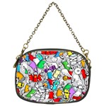 Graffit Characters Seamless Pattern Art Chain Purse (One Side) Front