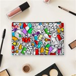 Graffit Characters Seamless Pattern Art Cosmetic Bag (Medium) Back