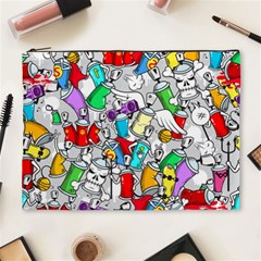 Graffit Characters Seamless Pattern Art Cosmetic Bag (xl) by Amaryn4rt