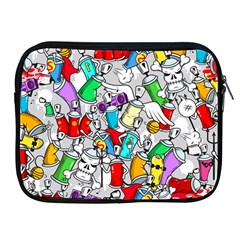 Graffit Characters Seamless Pattern Art Apple Ipad 2/3/4 Zipper Cases by Amaryn4rt