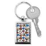 Full Color Flash Tattoo Patterns Key Chain (Rectangle) Front