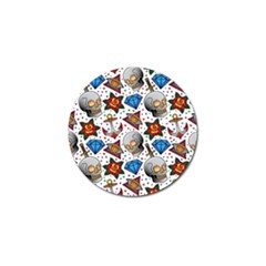 Full Color Flash Tattoo Patterns Golf Ball Marker (4 Pack) by Amaryn4rt