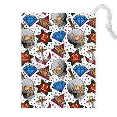 Full Color Flash Tattoo Patterns Drawstring Pouch (5xl) by Amaryn4rt