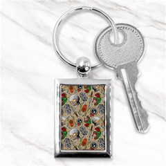 Tattoo Pattern Key Chain (rectangle) by Amaryn4rt