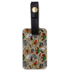 Tattoo Pattern Luggage Tag (one Side) by Amaryn4rt