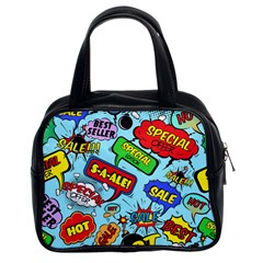 Comic Bubbles Seamless Pattern Classic Handbag (two Sides)