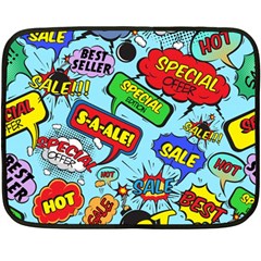 Comic Bubbles Seamless Pattern Double Sided Fleece Blanket (mini)  by Amaryn4rt