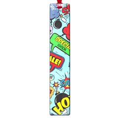 Comic Bubbles Seamless Pattern Large Book Marks by Amaryn4rt