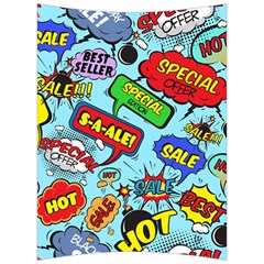 Comic Bubbles Seamless Pattern Back Support Cushion by Amaryn4rt