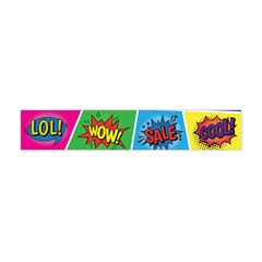 Pop Art Comic Vector Speech Cartoon Bubbles Popart Style With Humor Text Boom Bang Bubbling Expressi Flano Scarf (mini) by Amaryn4rt