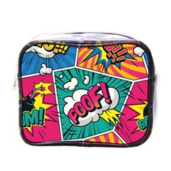 Comic Colorful Seamless Pattern Mini Toiletries Bag (one Side) by Amaryn4rt