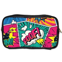 Comic Colorful Seamless Pattern Toiletries Bag (one Side) by Amaryn4rt