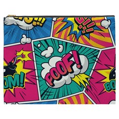 Comic Colorful Seamless Pattern Cosmetic Bag (xxxl) by Amaryn4rt