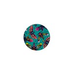 Vintage Colorful Insects seamless Pattern 1  Mini Magnets Front