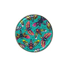 Vintage Colorful Insects Seamless Pattern Hat Clip Ball Marker by Amaryn4rt