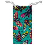 Vintage Colorful Insects seamless Pattern Jewelry Bag Front