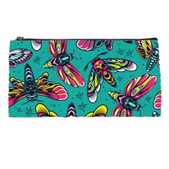 Vintage Colorful Insects Seamless Pattern Pencil Case by Amaryn4rt