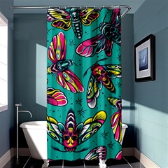 Vintage Colorful Insects Seamless Pattern Shower Curtain 36  X 72  (stall)  by Amaryn4rt