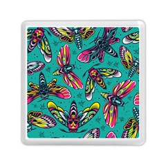 Vintage Colorful Insects Seamless Pattern Memory Card Reader (square) by Amaryn4rt