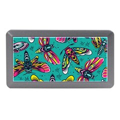 Vintage Colorful Insects Seamless Pattern Memory Card Reader (mini) by Amaryn4rt