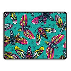 Vintage Colorful Insects Seamless Pattern Double Sided Fleece Blanket (small)  by Amaryn4rt