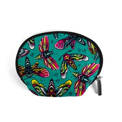 Vintage Colorful Insects Seamless Pattern Accessory Pouch (small) by Amaryn4rt