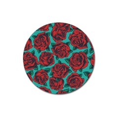 Vintage Floral Colorful Seamless Pattern Magnet 3  (round) by Amaryn4rt