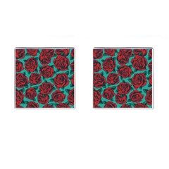 Vintage Floral Colorful Seamless Pattern Cufflinks (square) by Amaryn4rt