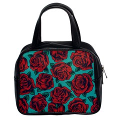 Vintage Floral Colorful Seamless Pattern Classic Handbag (two Sides) by Amaryn4rt