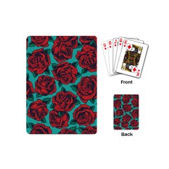 Vintage Floral Colorful Seamless Pattern Playing Cards Single Design (mini)