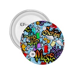 Graffiti Characters Seamless Pattern 2.25  Buttons