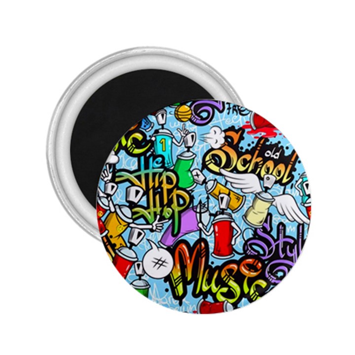 Graffiti Characters Seamless Pattern 2.25  Magnets