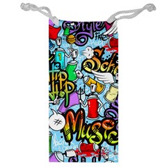 Graffiti Characters Seamless Pattern Jewelry Bag