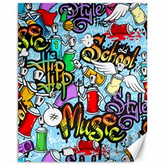 Graffiti Characters Seamless Pattern Canvas 11  x 14 