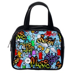 Graffiti Characters Seamless Pattern Classic Handbag (One Side)