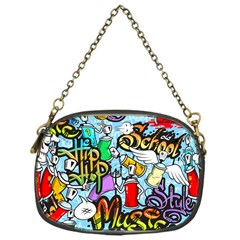 Graffiti Characters Seamless Pattern Chain Purse (One Side)