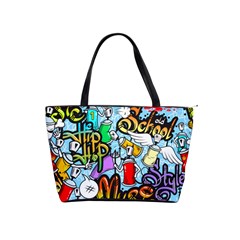 Graffiti Characters Seamless Pattern Classic Shoulder Handbag