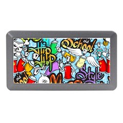 Graffiti Characters Seamless Pattern Memory Card Reader (Mini)