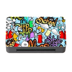 Graffiti Characters Seamless Pattern Memory Card Reader with CF