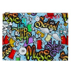 Graffiti Characters Seamless Pattern Cosmetic Bag (xxl) by Amaryn4rt