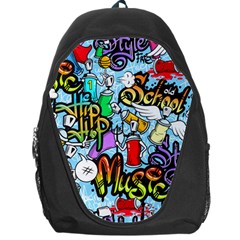 Graffiti Characters Seamless Pattern Backpack Bag